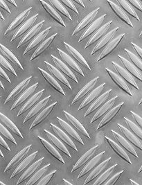 Textured silver steel surface