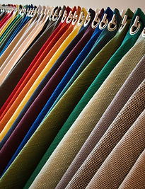 Textured fabrics in different colors